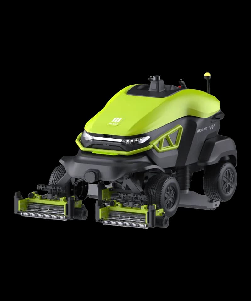 Vretenová robotická kosačka GT7 s tromi kosiacimi jednotkami